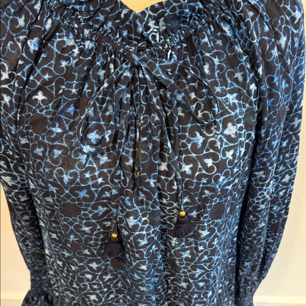 Figue Navy Patterned Blouse - image 3